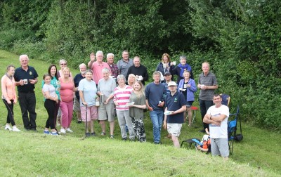 W Celebrating with Marie and Sally at Shannon Harbour Jun 2016 c J Moloney