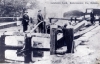 06 Wooden barge Ocean Star heading west through Lowtown Lock © Conroy Collection