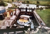 20 Lowtown Lock in the 1970s, Essie Conroy Lock keeper (Clare Co Library)