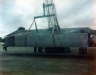 34 Lowtown boatbuilding - hull ready for turnover © Conroy Collection