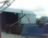 40 Lowtown boatbuilding - hull turnover © Conroy Collection