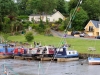 2011 0628 Suir River Cheekpoint boats moored in fishing harbour by Conor Nolan E93933B